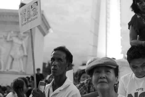 Outstandingly, many of participants in anti-coup rally are middle-aged men and women © Lee Yu Kyung 2016